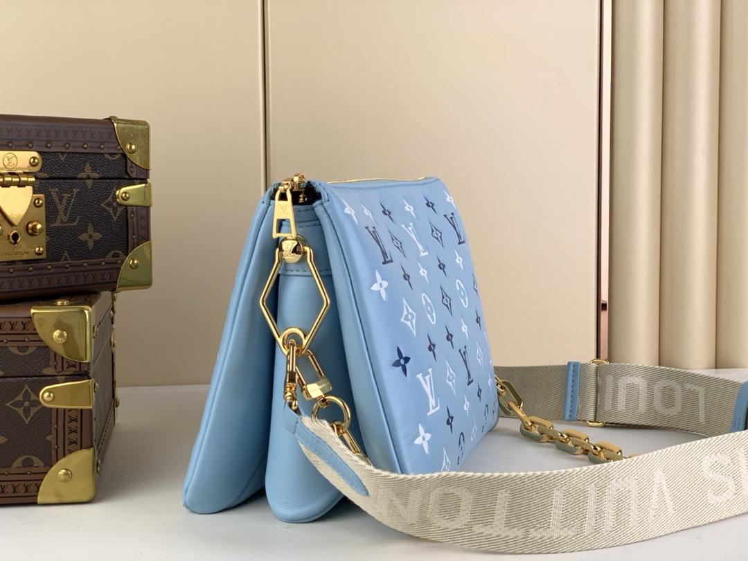 LV M22953 Coussin Small Bag | Blue Monogram Print - 图片 3