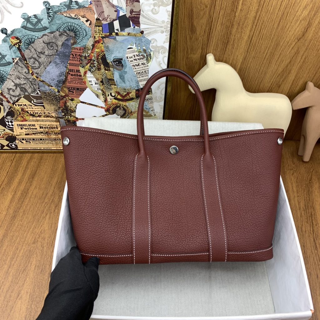 Garden Party 30 – 55 Hermès Red / Negonda Leather