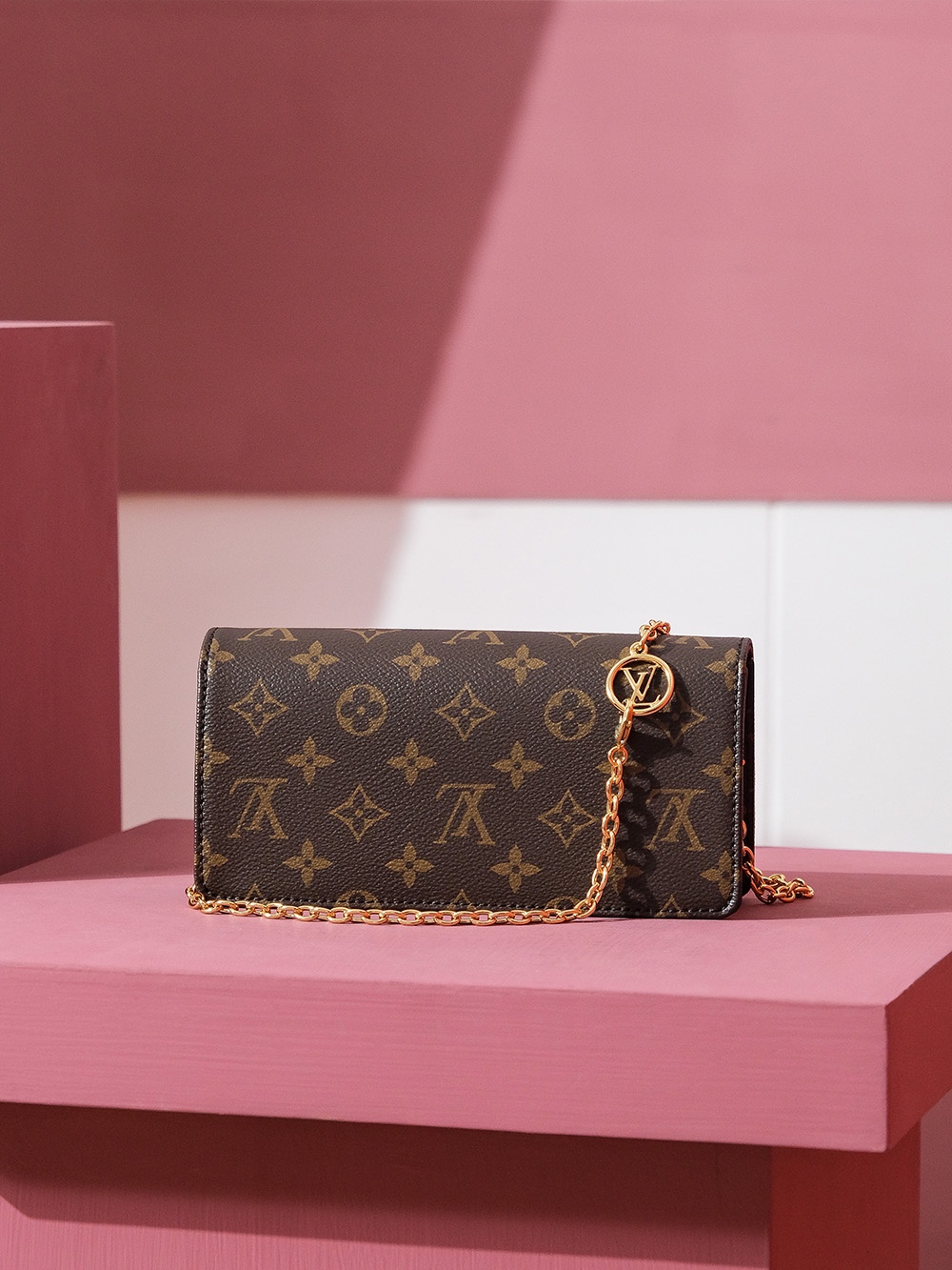 LV M82509 Lily Wallet on Chain | Brown Monogram - 图片 4