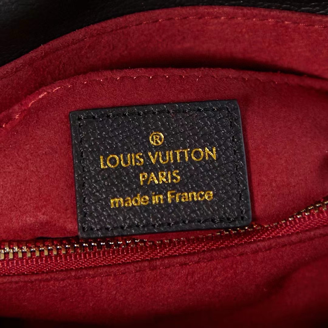 LV 45976 Medium Black Embossed Monogram Bag - 图片 8