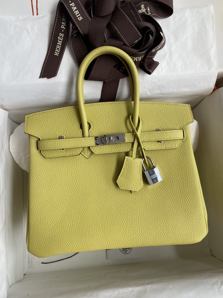 Birkin — 25/30/35 cm — Butter Yellow — Togo leather — Silver-tone hardware