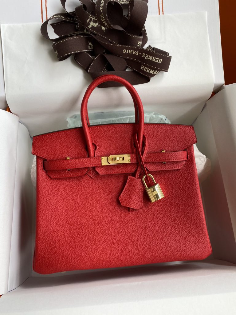Birkin — 25/30/35 cm — Flag Red — Togo leather — Gold-tone hardware