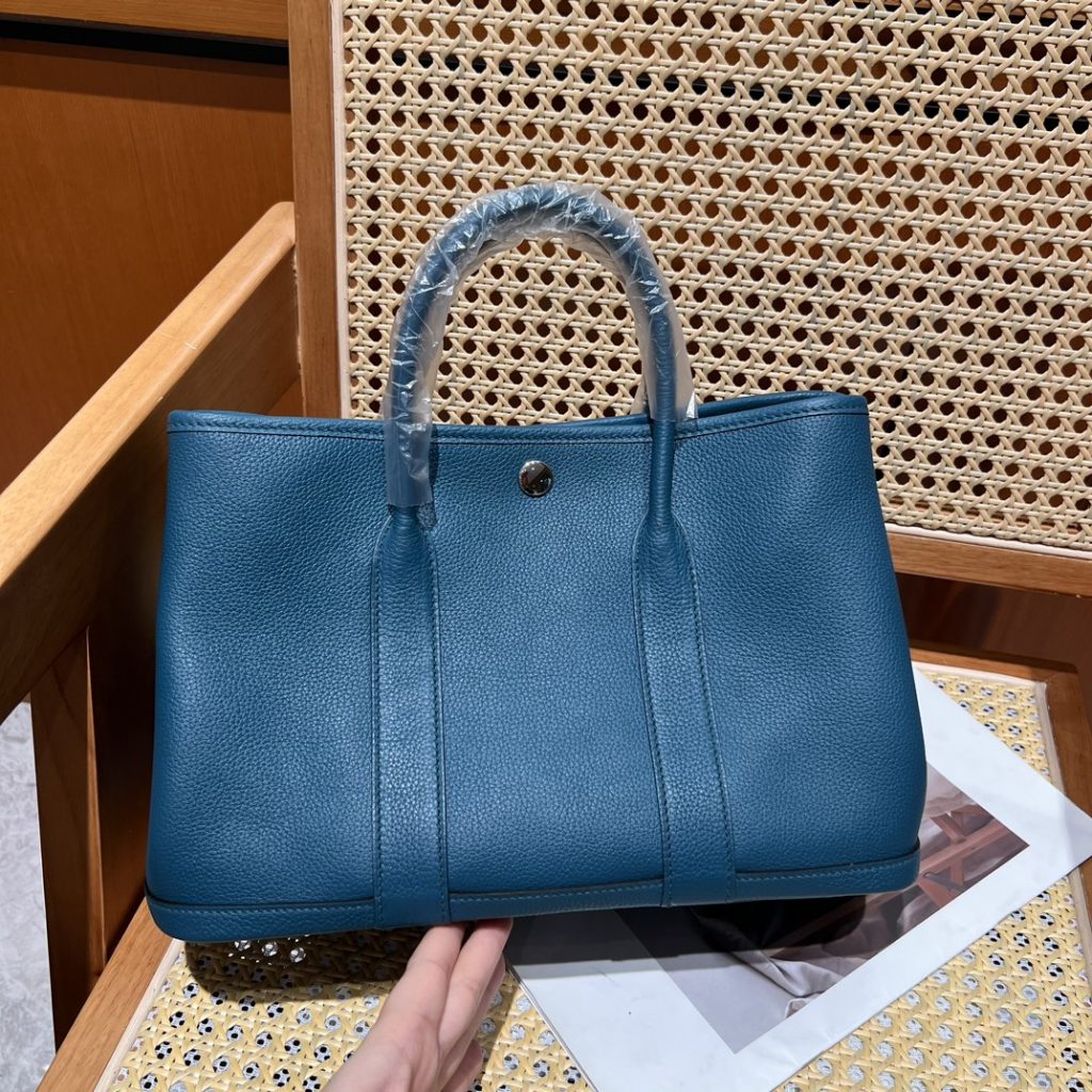 Garden Party 30 – Duck Blue / Togo Leather
