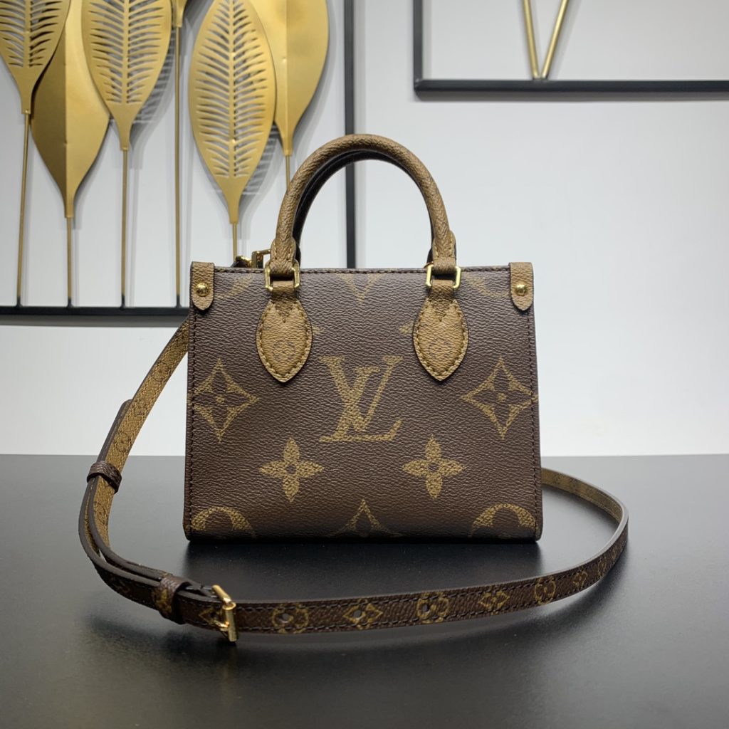 LV M46839 OnTheGo Mini Tote Bag | Monogram and Reverse Canvas