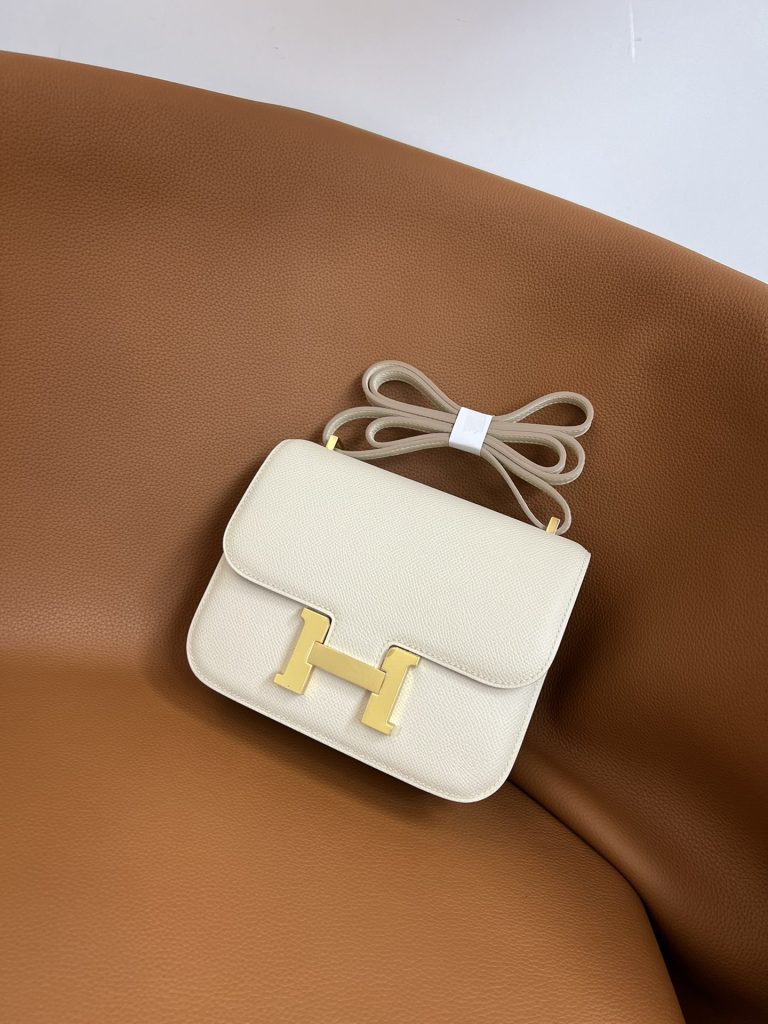 Constance — Milkshake White — Epsom leather and lambskin — Gold-tone hardware