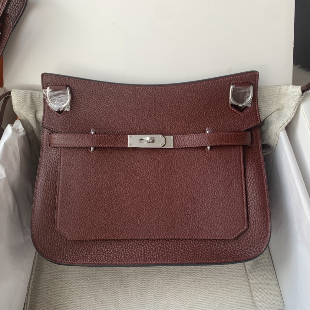 Jypsière 28 cm – Bordeaux / Silver-Tone Hardware