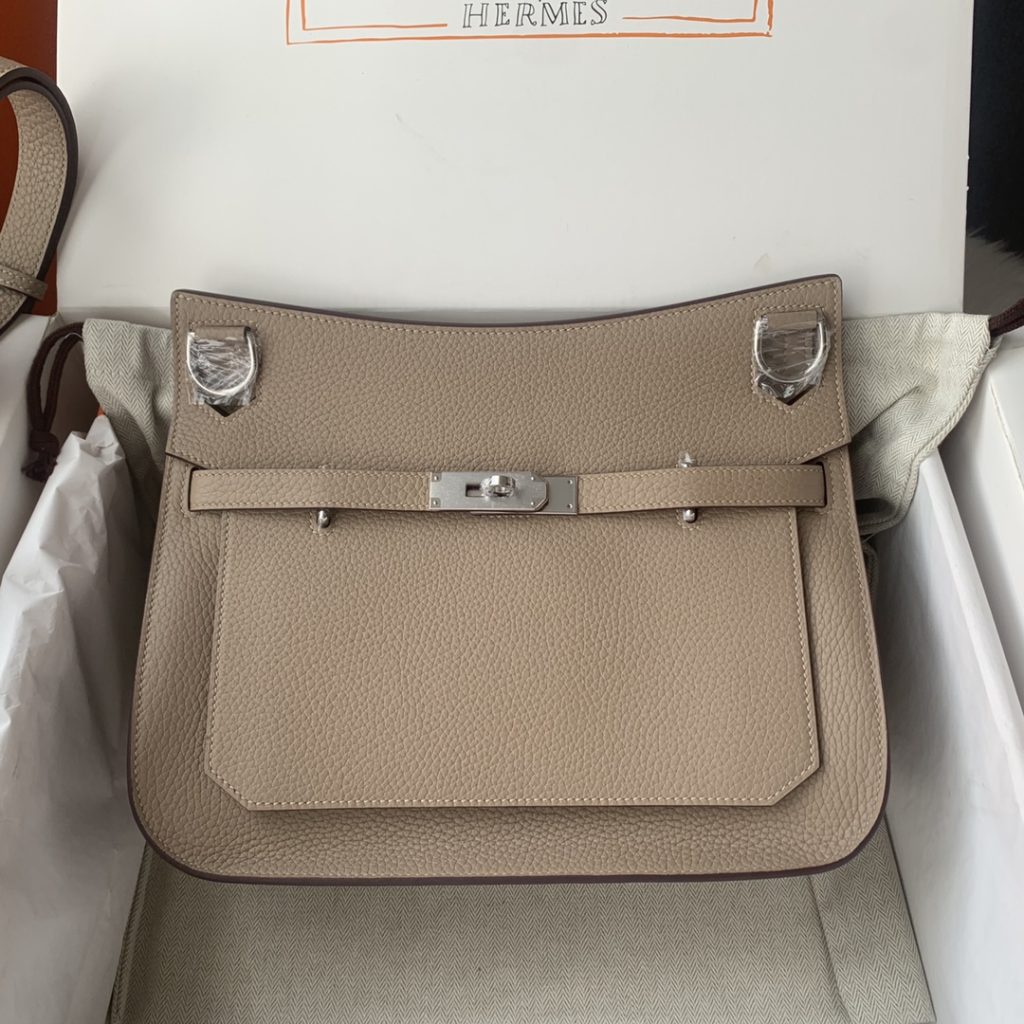 Jypsière 28 cm – Dove Grey / Silver-Tone Hardware