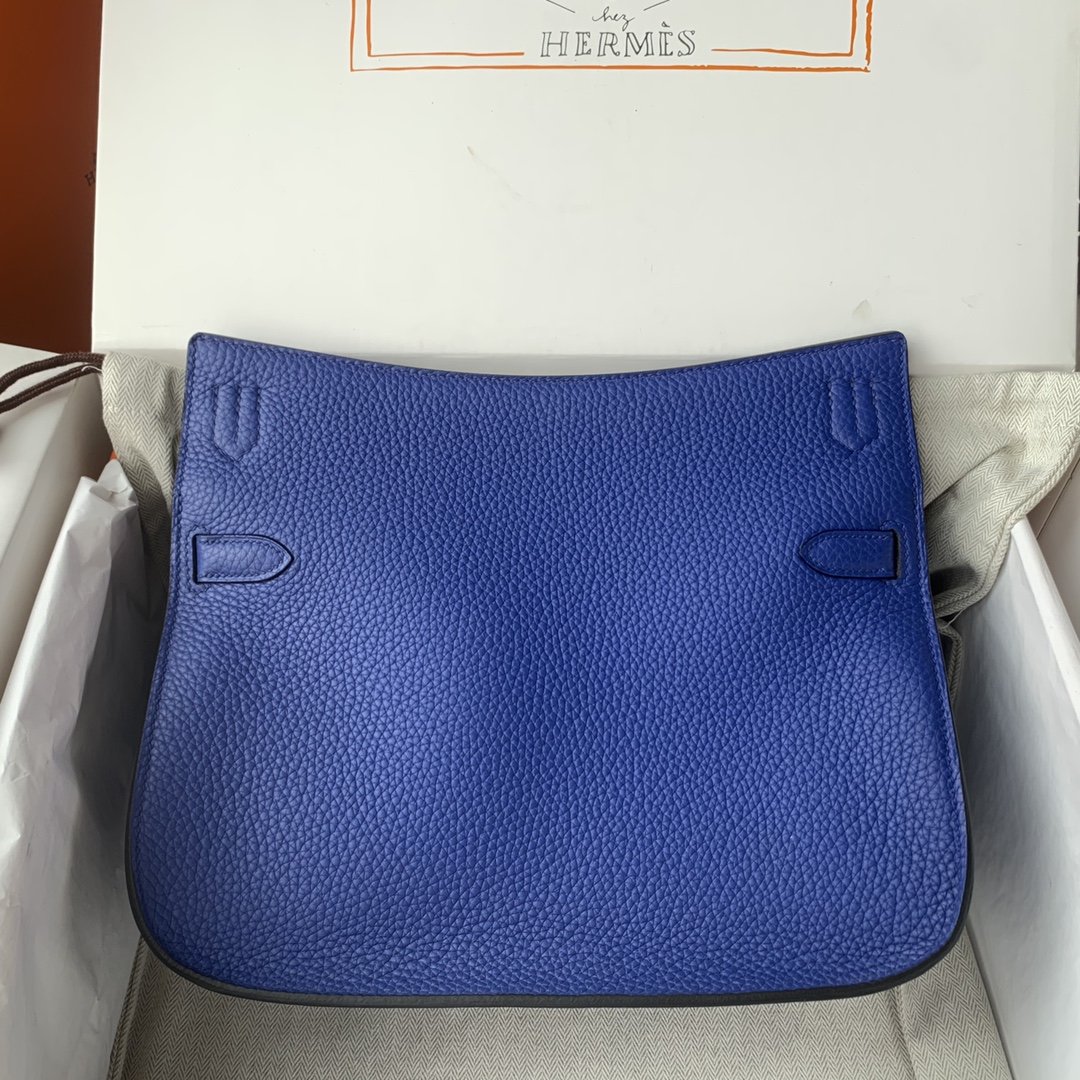 Jypsière 28 cm – Electric Blue TC Leather / Silver-Tone Hardware - 图片 3