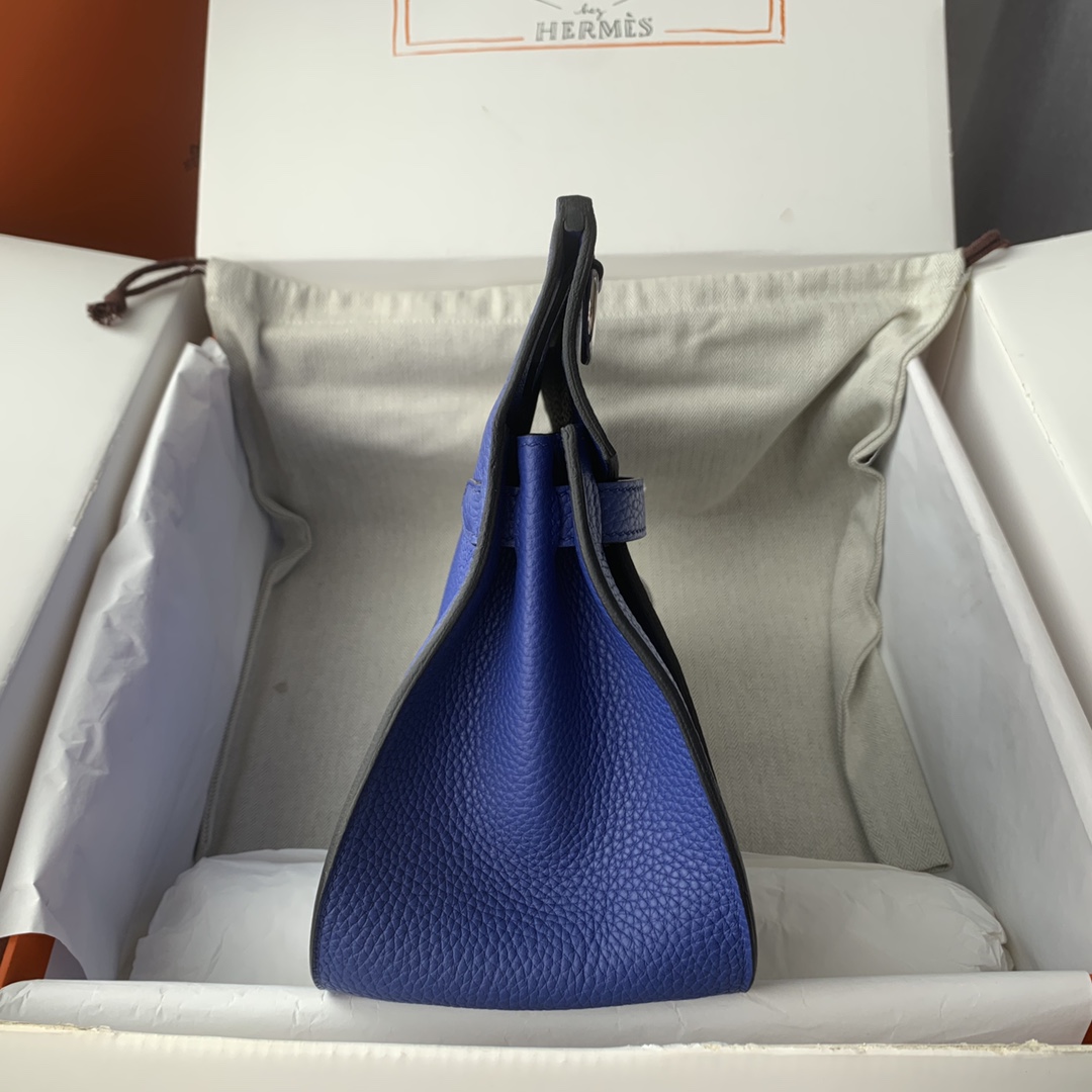 Jypsière 28 cm – Electric Blue TC Leather / Silver-Tone Hardware - 图片 7