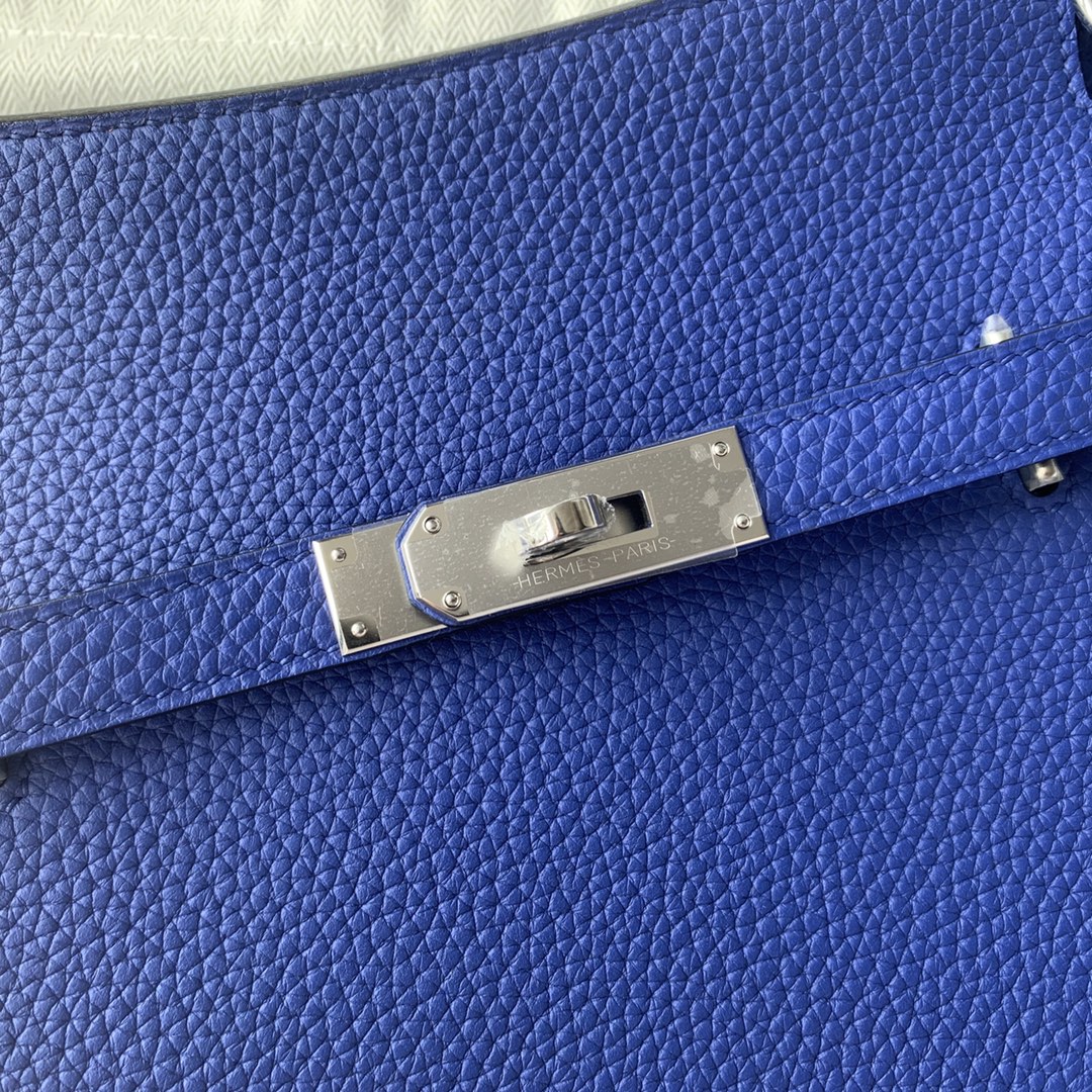 Jypsière 28 cm – Electric Blue TC Leather / Silver-Tone Hardware - 图片 6