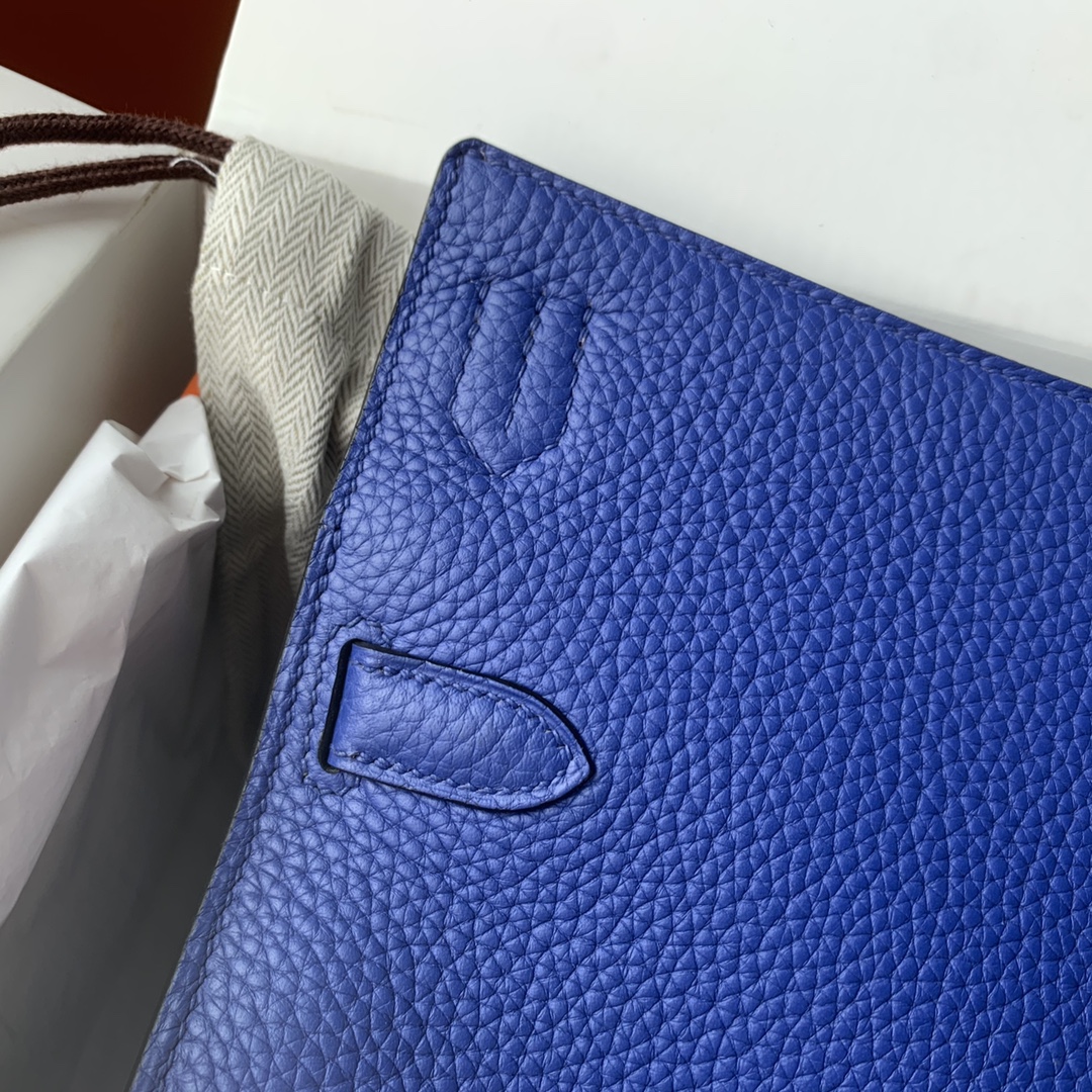 Jypsière 28 cm – Electric Blue TC Leather / Silver-Tone Hardware - 图片 4