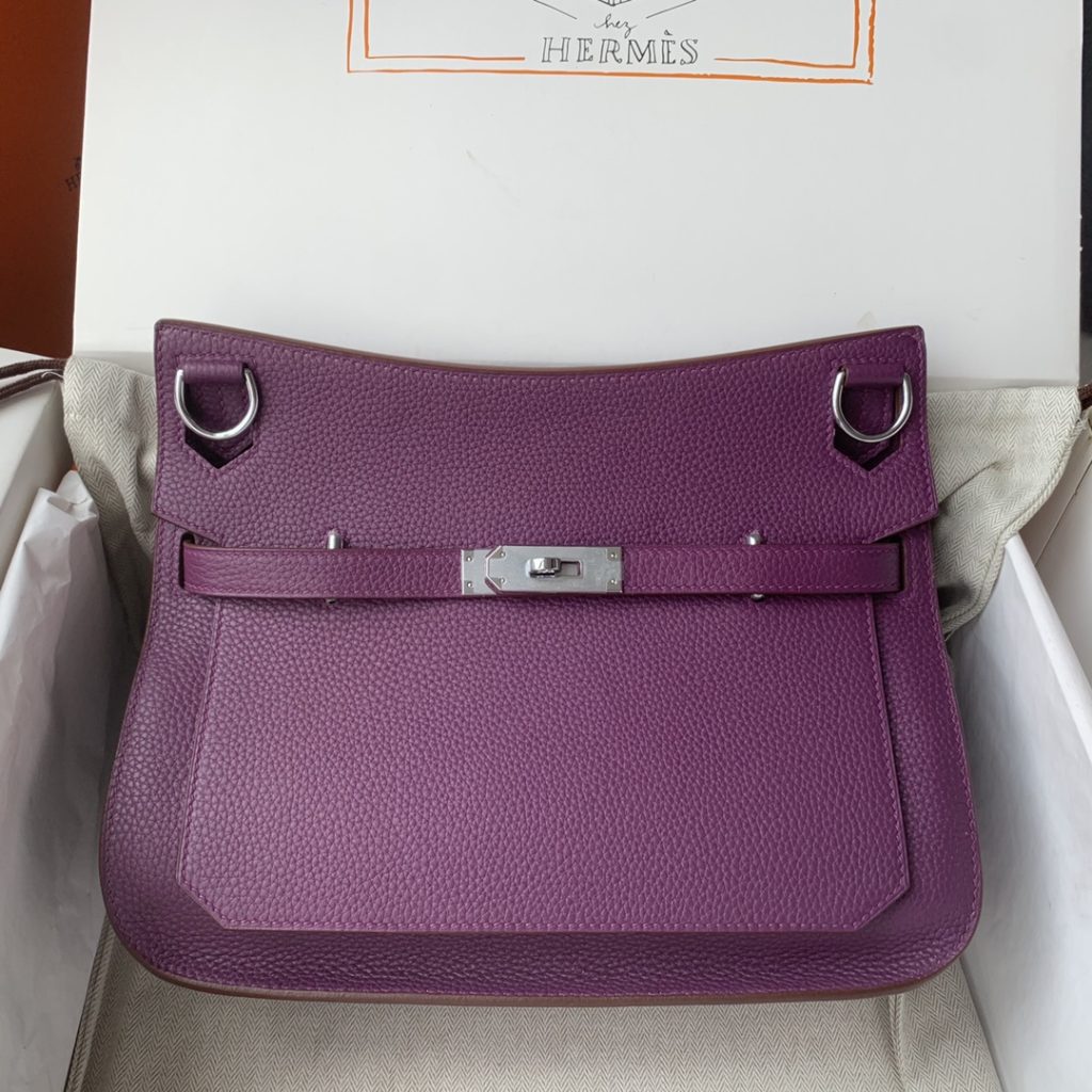 Jypsière 28 cm – Sea Anemone Purple TC Leather / Silver-Tone Hardware