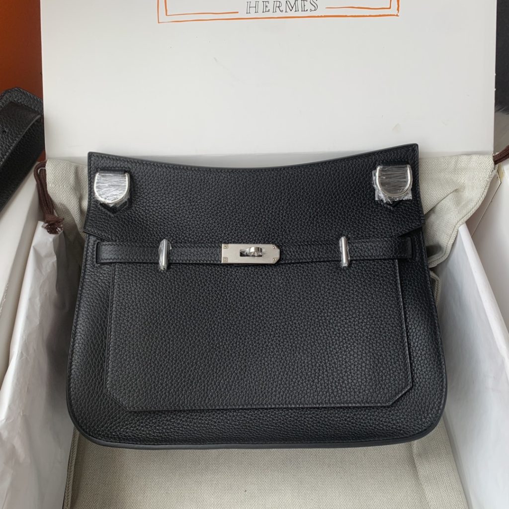 Jypsière 28 cm – Black / Silver-Tone Hardware