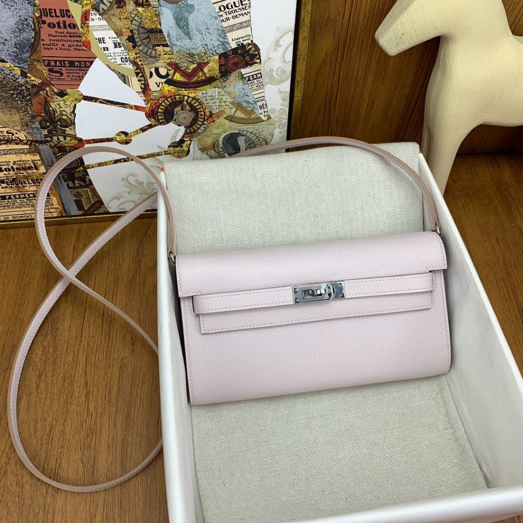 Kelly WOC — Dreamy Pink-Purple — Epsom leather — Gold-tone hardware