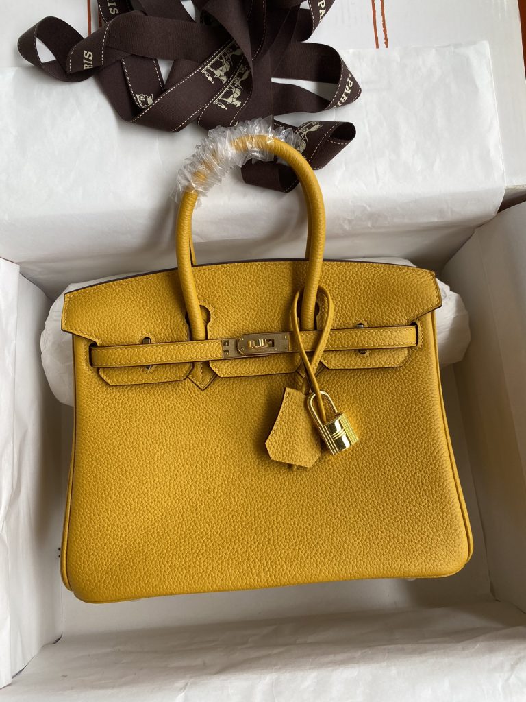 Birkin — 25/30/35 cm — Amber Yellow — Togo leather — Gold-tone hardware