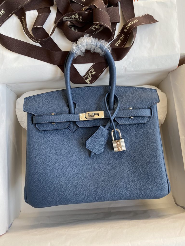 Birkin — 25/30/35 cm — Agate Blue — Togo leather — Silver-tone hardware