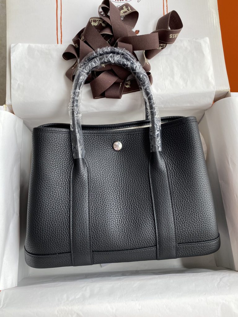 Garden Party 30 – Black / Imported TC Leather / Silver-Tone Hardware