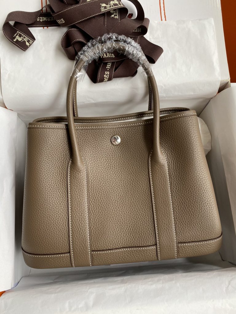 Garden Party 30 – Elephant Grey / Imported TC Leather / Silver-Tone Hardware