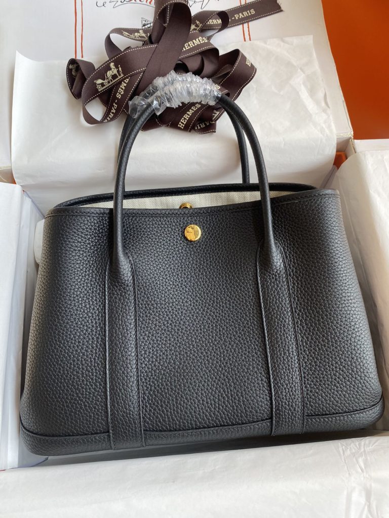 Garden Party 30 – Black / Imported TC Leather / Gold-Tone Hardware