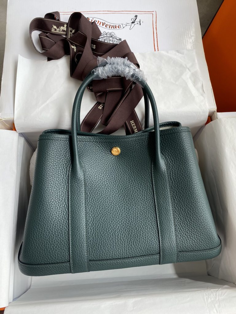 Garden Party 30 – Pine Green / Imported TC Leather / Gold-Tone Hardware