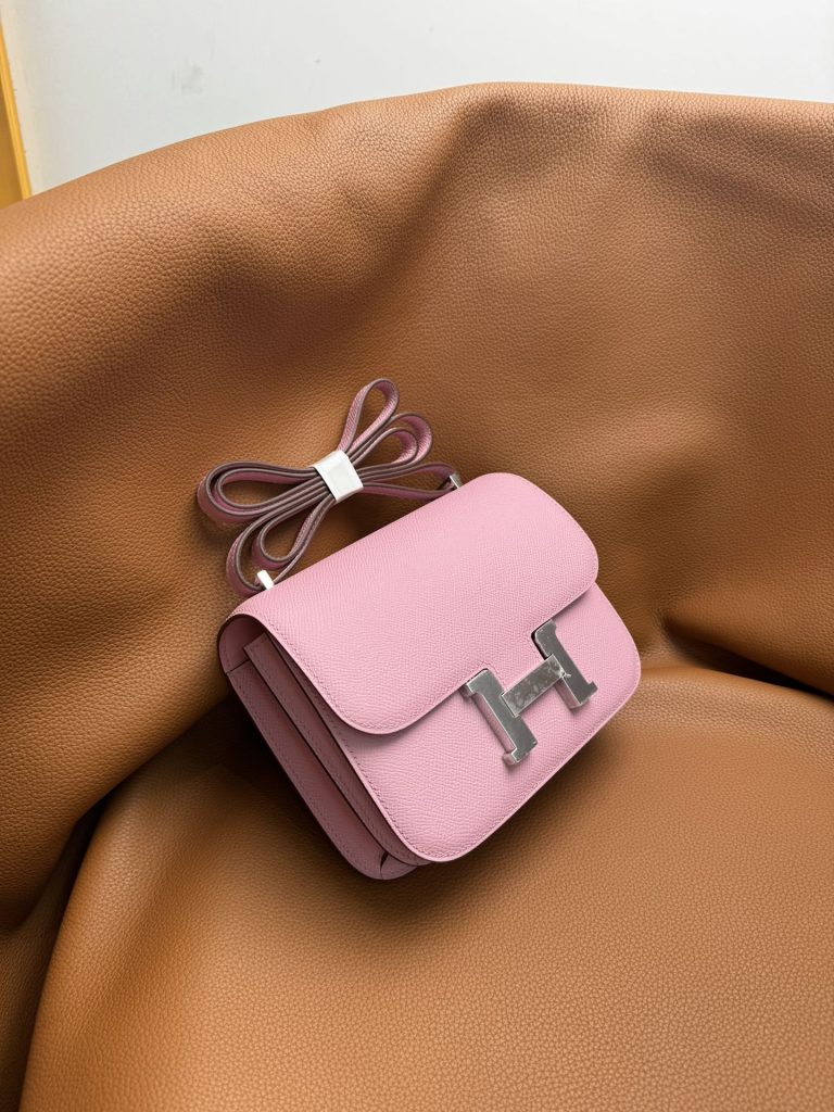 Constance — 19 cm — Mallow Purple — Epsom leather and lambskin