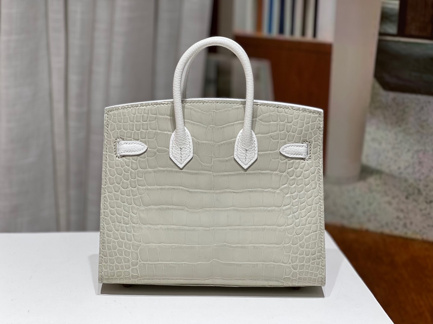 Birkin 20 cm House Bag – “First Snow” / Silver-Tone Hardware - 图片 2
