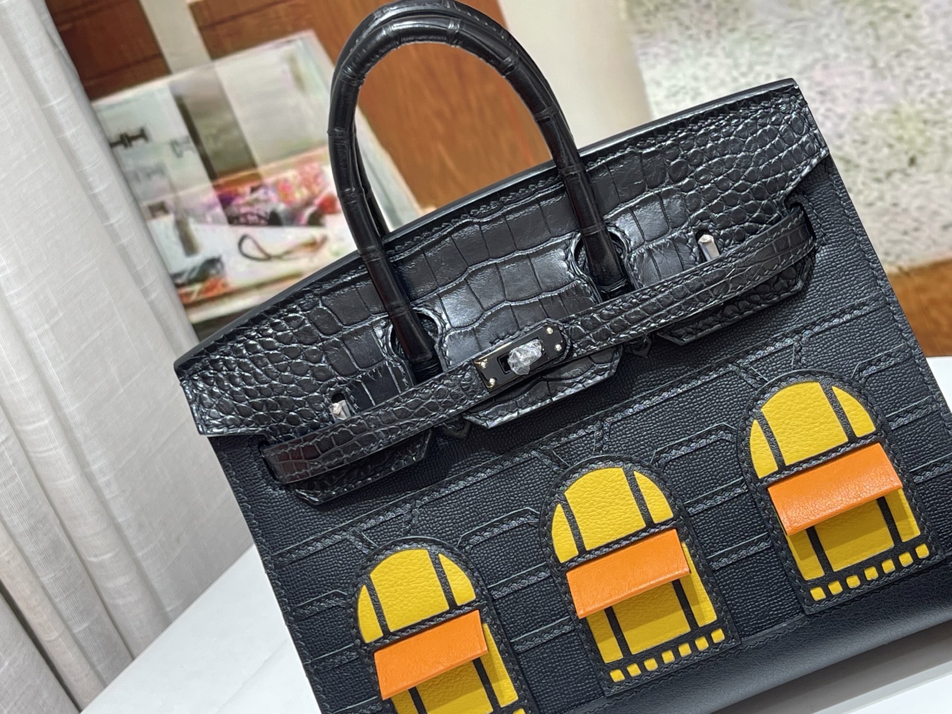 Birkin 20 cm House Bag – “Midnight” / Black Hardware - 图片 4