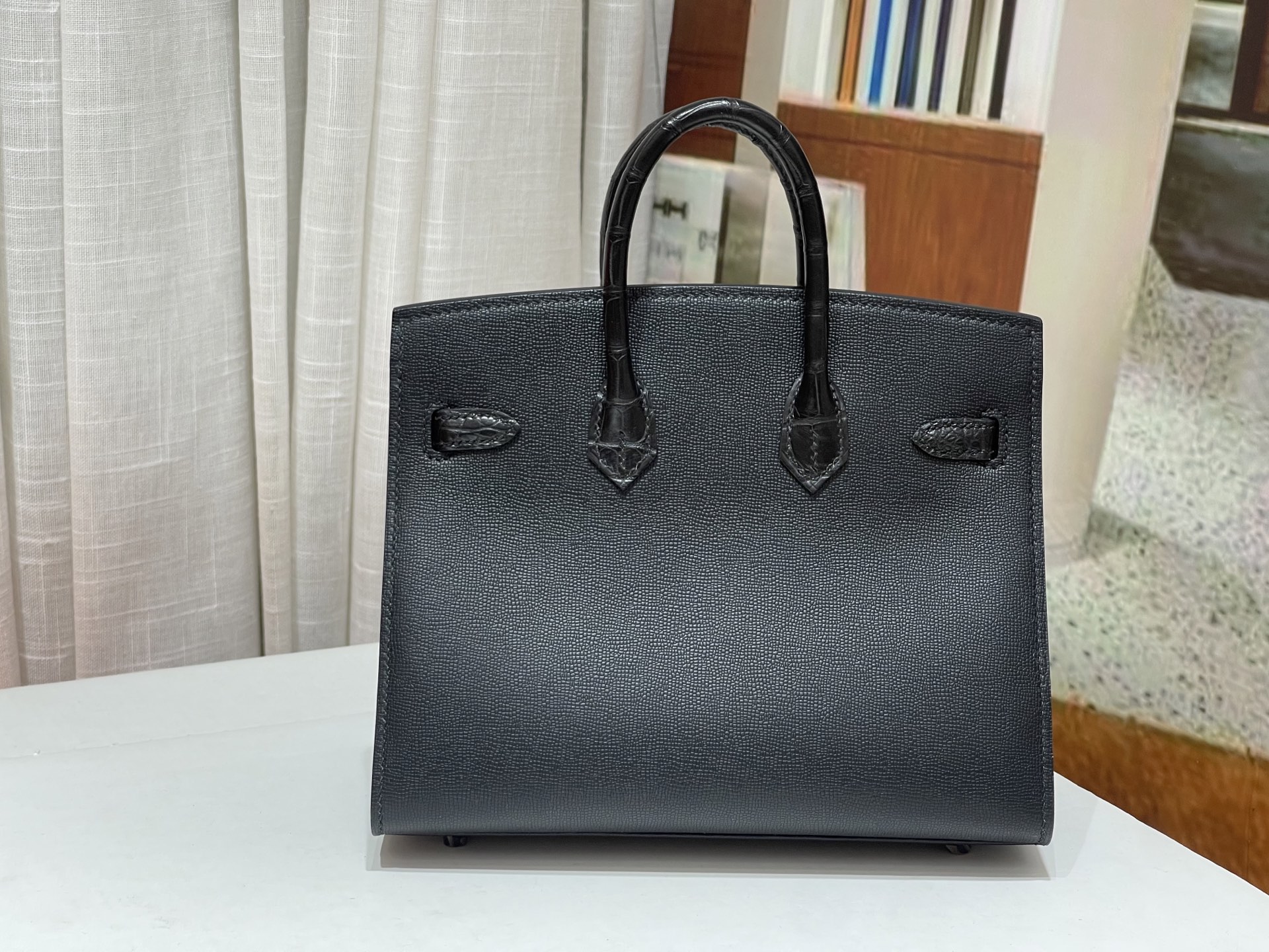 Birkin 20 cm House Bag – “Midnight” / Black Hardware - 图片 3