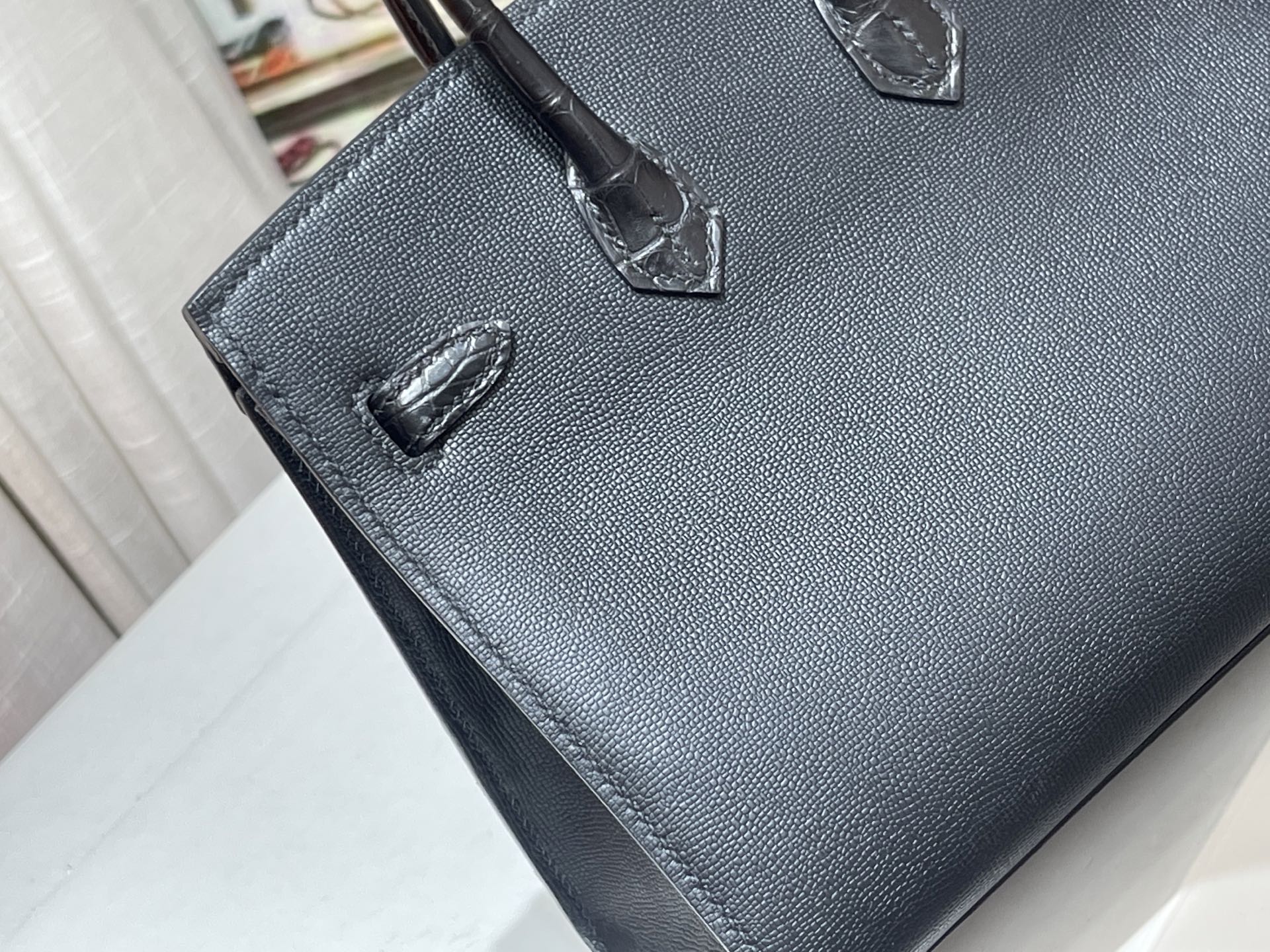 Birkin 20 cm House Bag – “Midnight” / Black Hardware - 图片 5