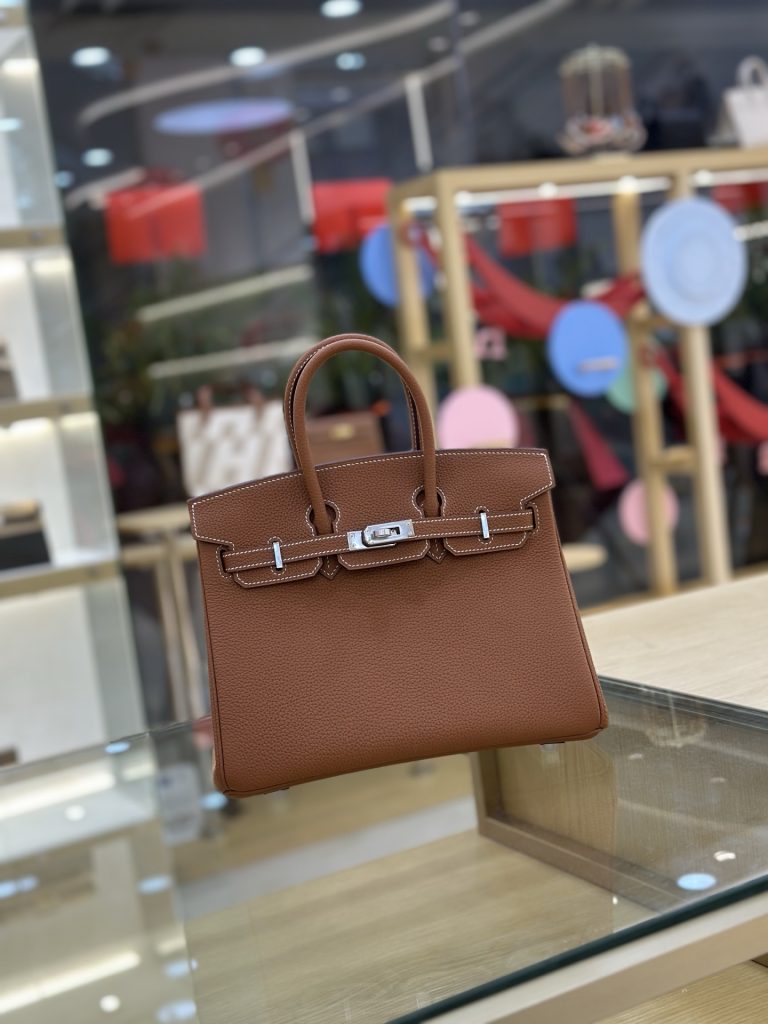 Birkin — 25/30/35 cm — Golden Brown — Togo leather — Silver-tone hardware