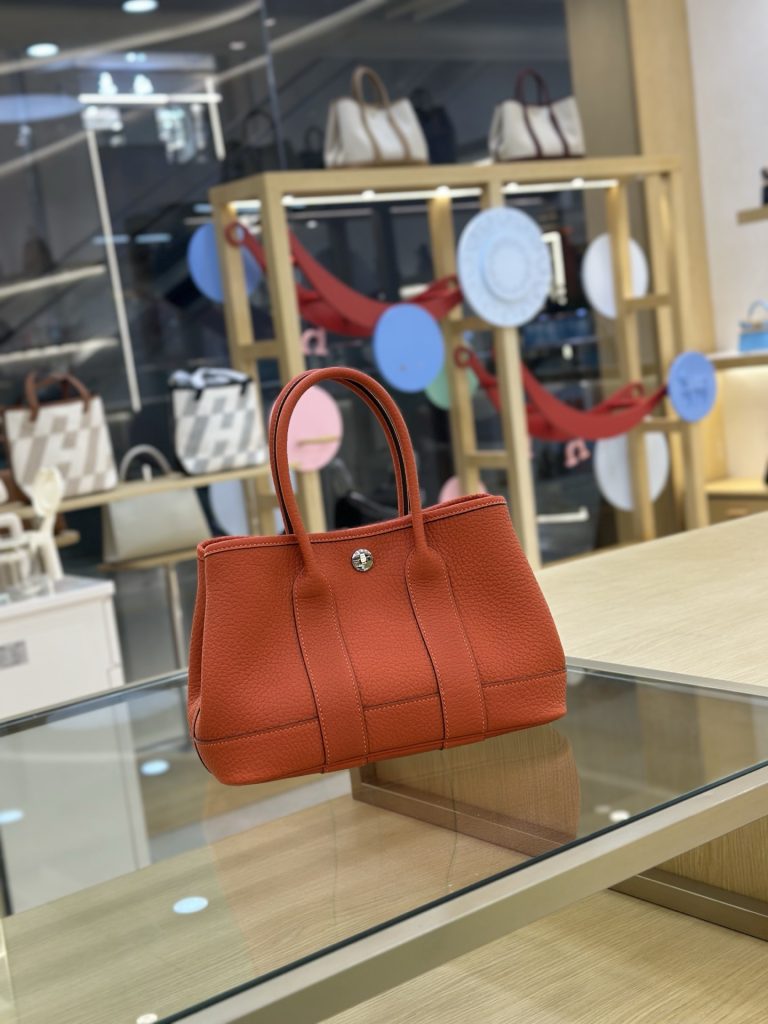 Garden Party Mini 23 cm – Flame Orange / Negonda Leather