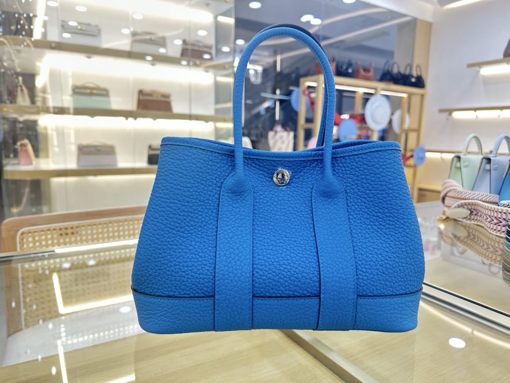 Garden Party Mini 23 cm – Blue / Negonda Leather