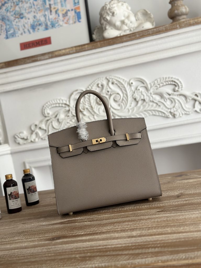 Birkin — 30 cm — Asphalt Gray — Epsom leather — Gold-tone or silver-tone hardware