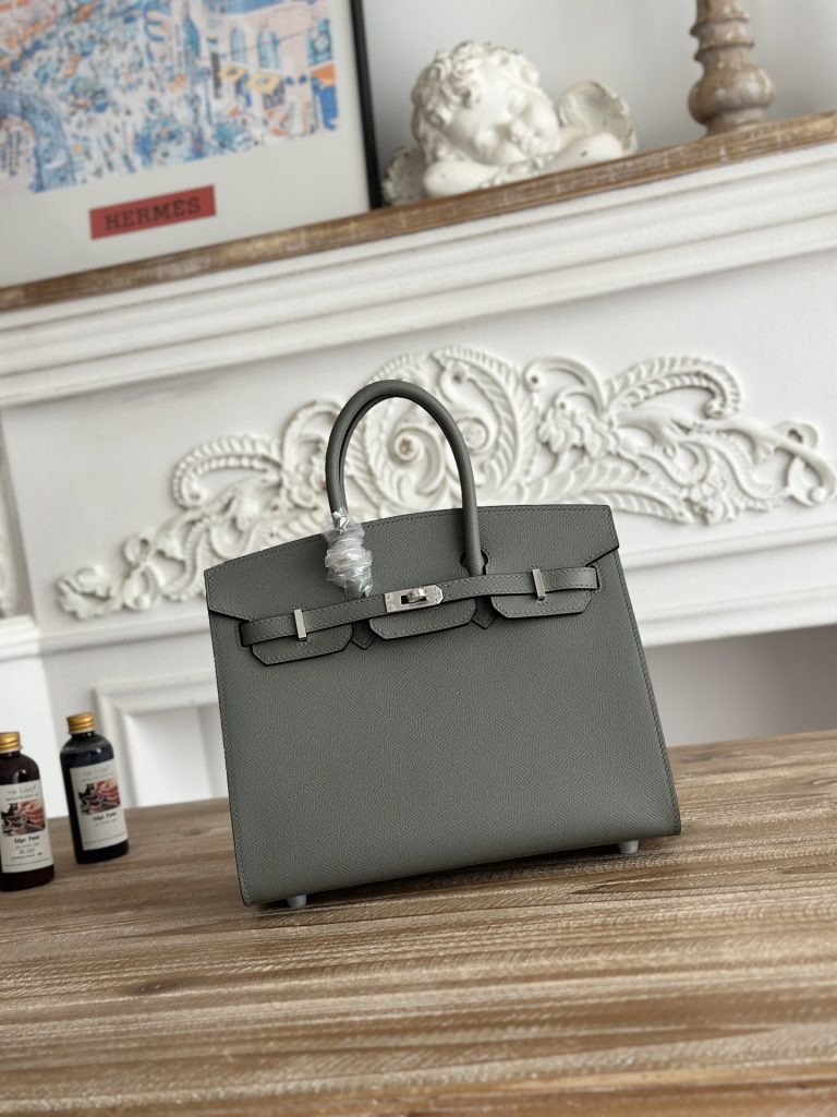 Birkin — 30 cm — Nimbus Gray — Epsom leather — Gold-tone or silver-tone hardware