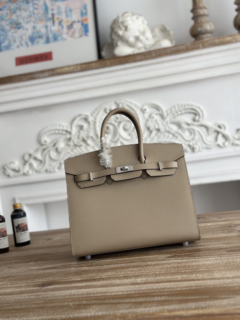 Birkin — 30 cm — Trench Gray — Epsom leather — Gold-tone or silver-tone hardware