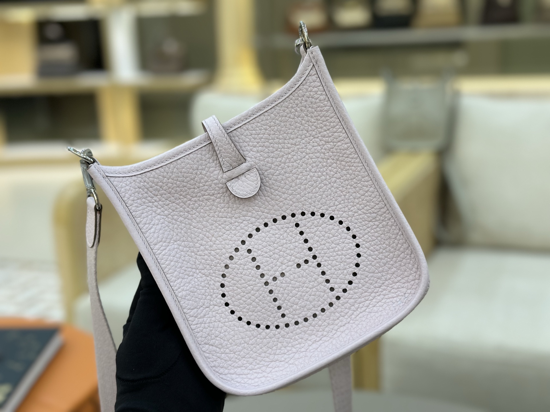 Evelyne — 17/29 cm — Dreamy Lilac — TC leather — Gold-tone or silver-tone hardware - 图片 4