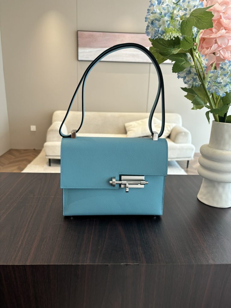 Verrou — 21 cm — Northern Blue — Epsom leather