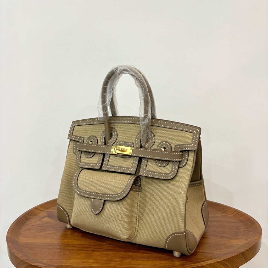 Birkin Cargo 25 cm – Elephant Grey / gold-tone hardware
