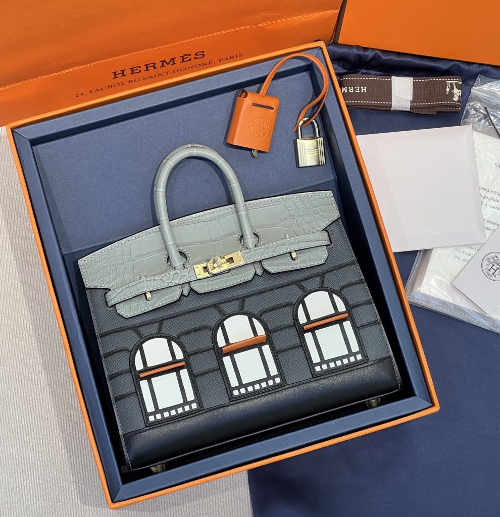 Birkin House Bag – Grey / 20–25 cm