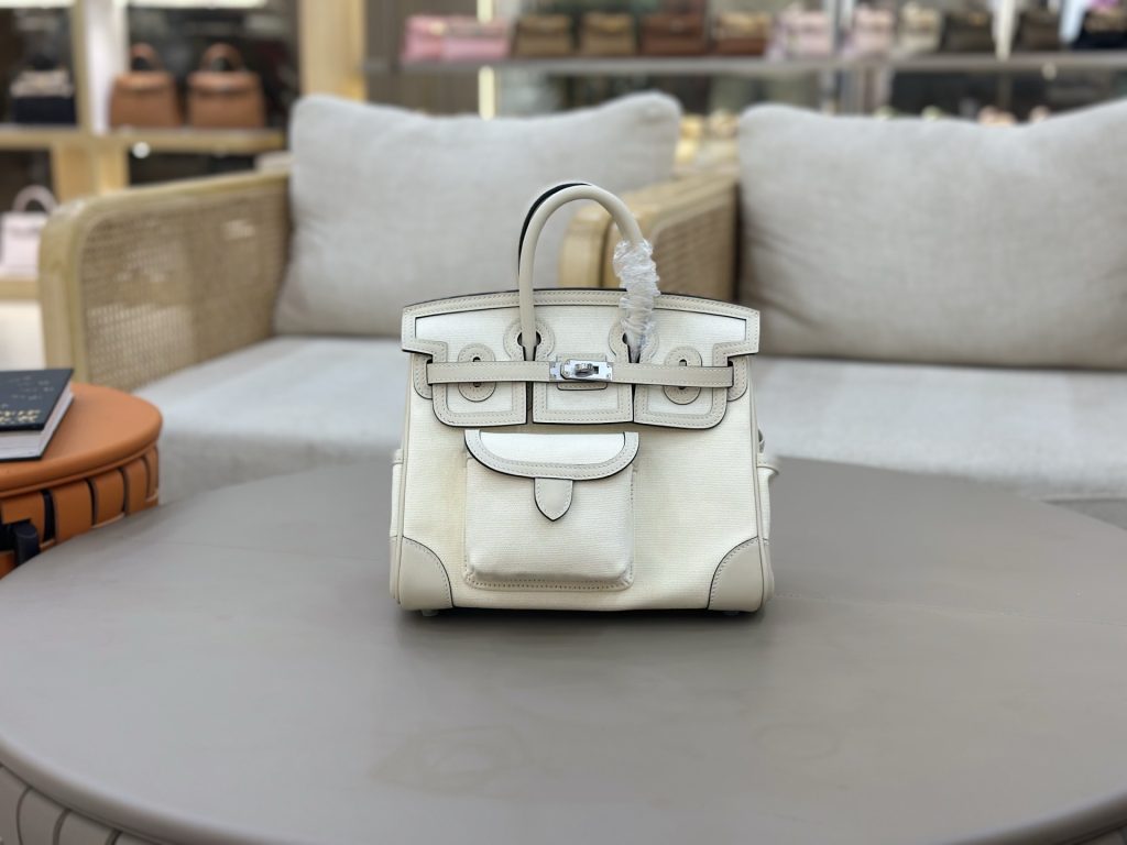Cargo Birkin 25 cm – Cream White