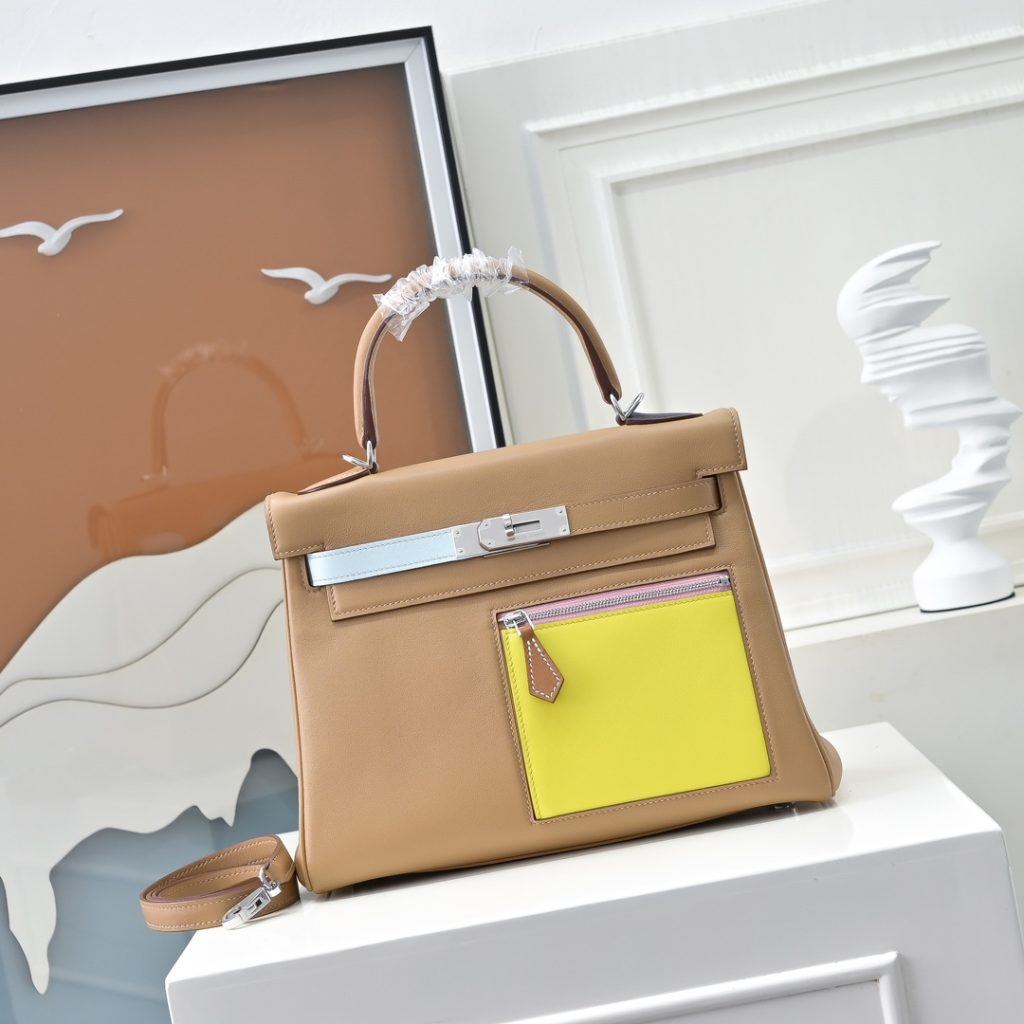Hermès Kelly Colormatic – Six-Color Style / 25–28 cm