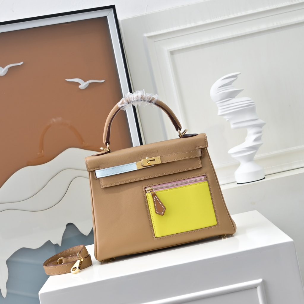Hermès Kelly Colormatic – Six-Color Style / 25–28 cm