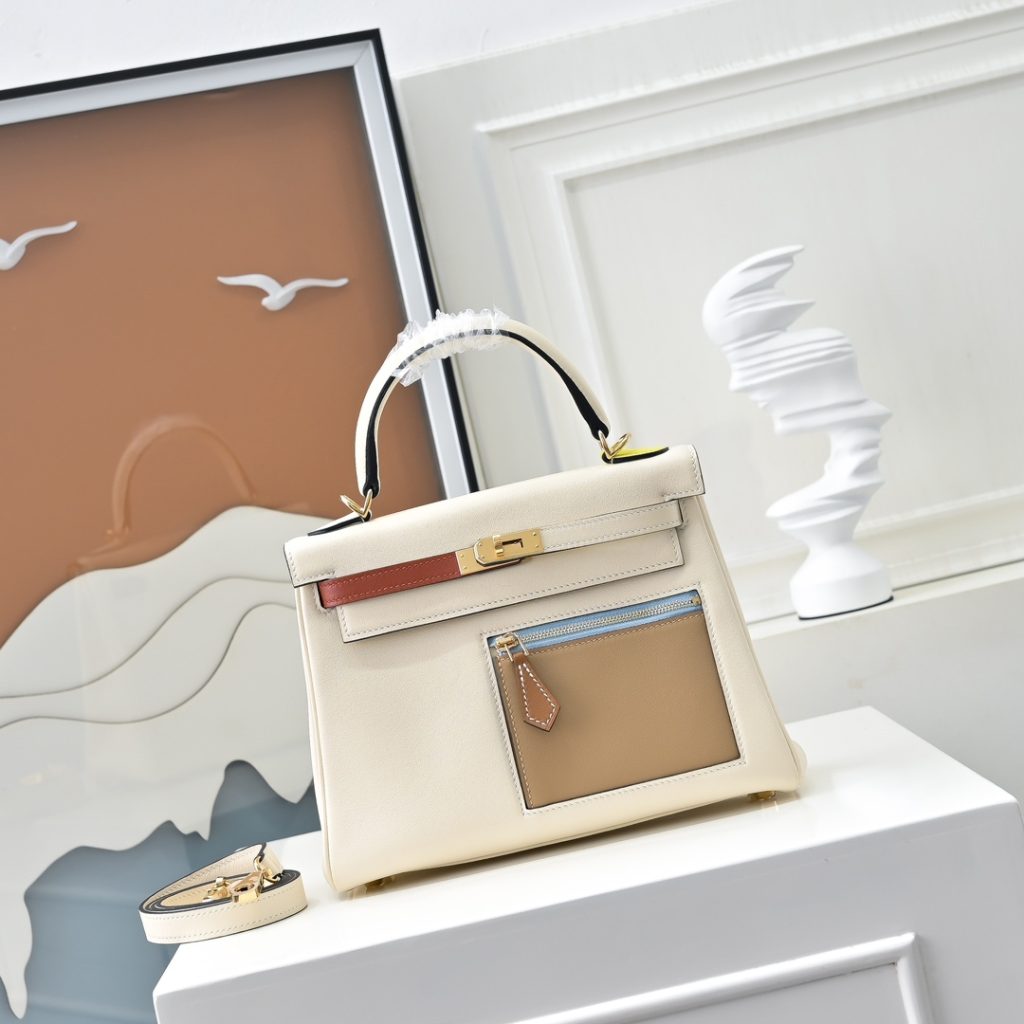 Hermès Kelly Colormatic – Six-Color Style / 25–28 cm