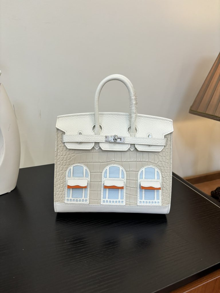 Birkin House Bag – “First Snow” / 20–25 cm