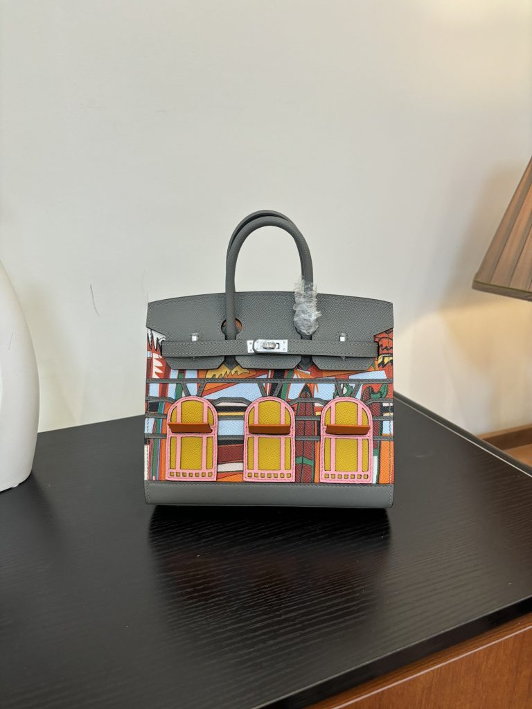 Birkin 20 cm House Bag – Hand-Painted Epsom Leather