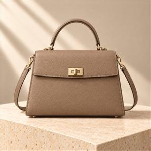 Kelly handbag on warm ivory limestone