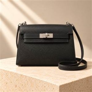 Kelly Danse handbag on warm ivory limestone