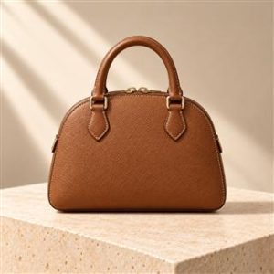 Mini Bolide｜Rare Leather handbag on warm ivory limestone