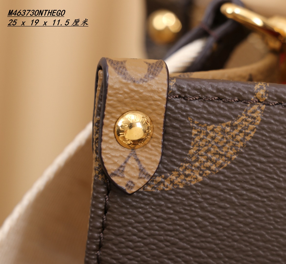 LV M46373 OnTheGo Small Bag | Monogram and Reverse Canvas - 图片 4